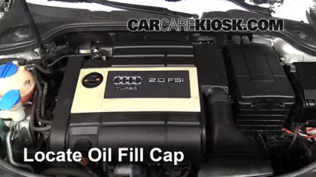 2007 Audi A3 2.0L 4 Cyl. Turbo Aceite Agregar aceite